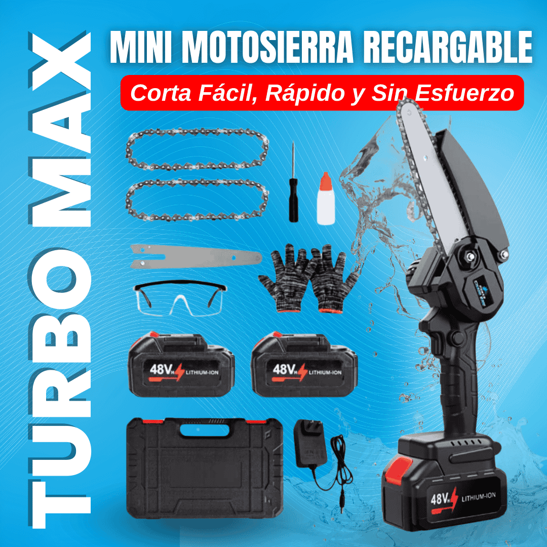 TURBOMAX™| Mini Motosierra Recargable